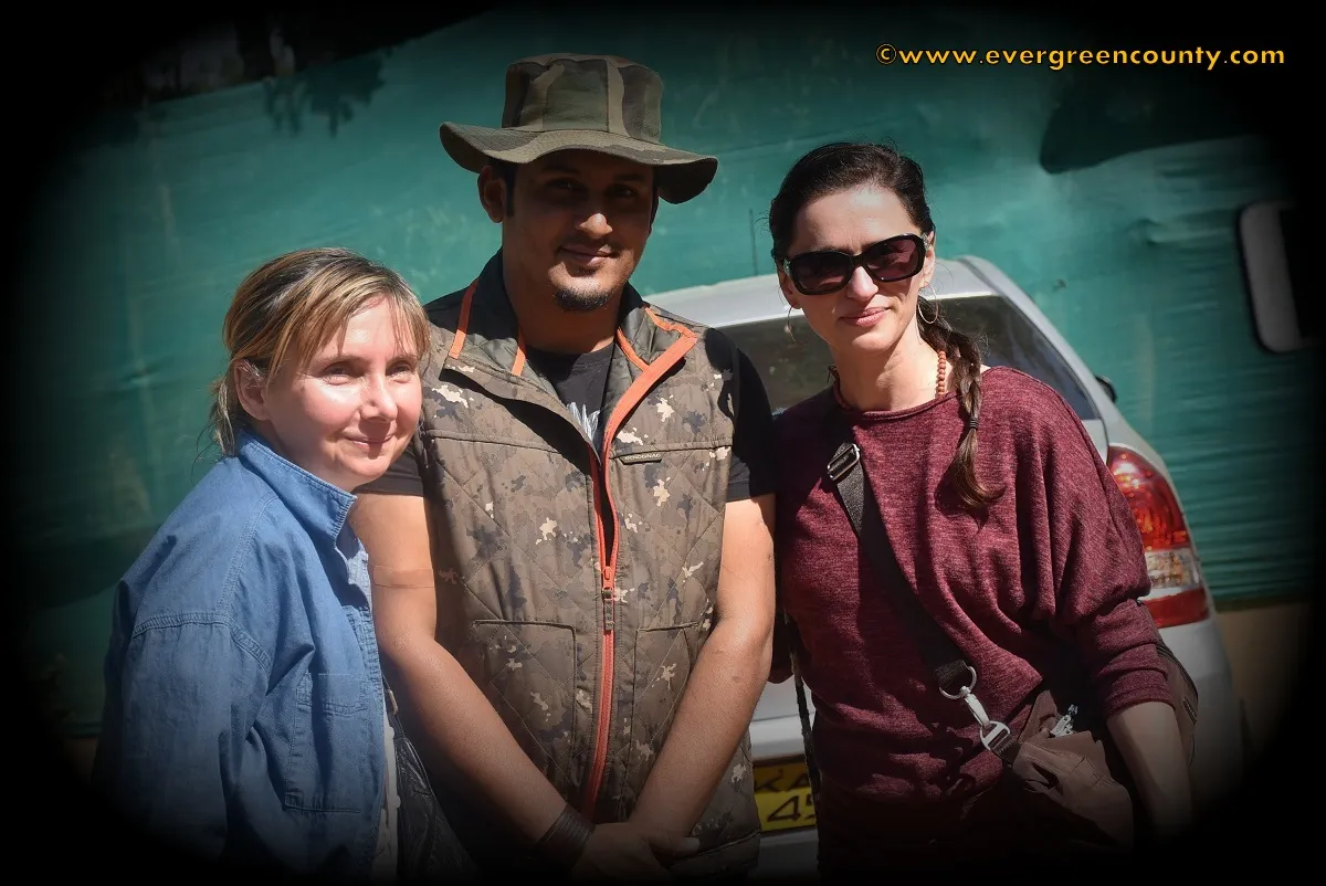 International guests with our plantation guide