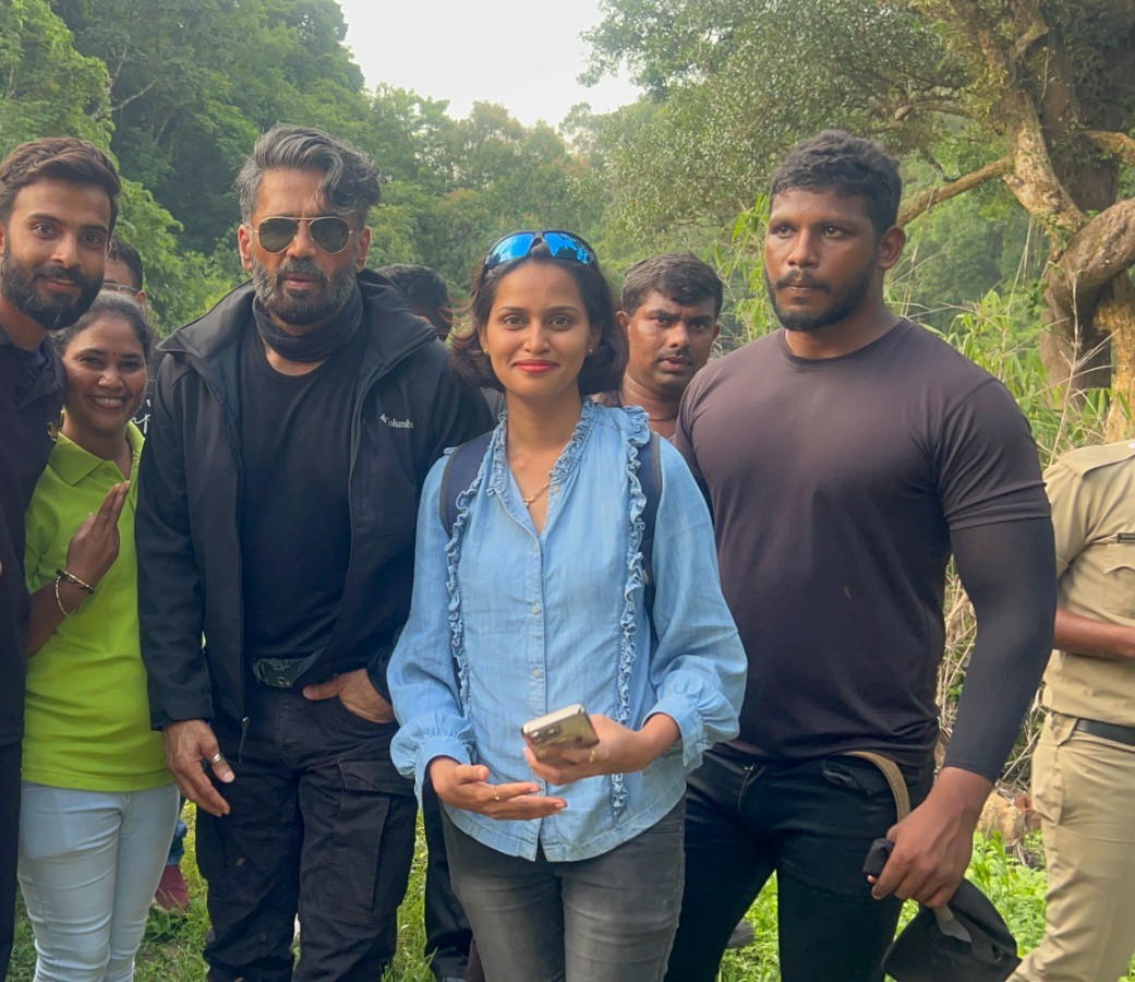 Suniel Shetty at Evergreen County, Coorg
