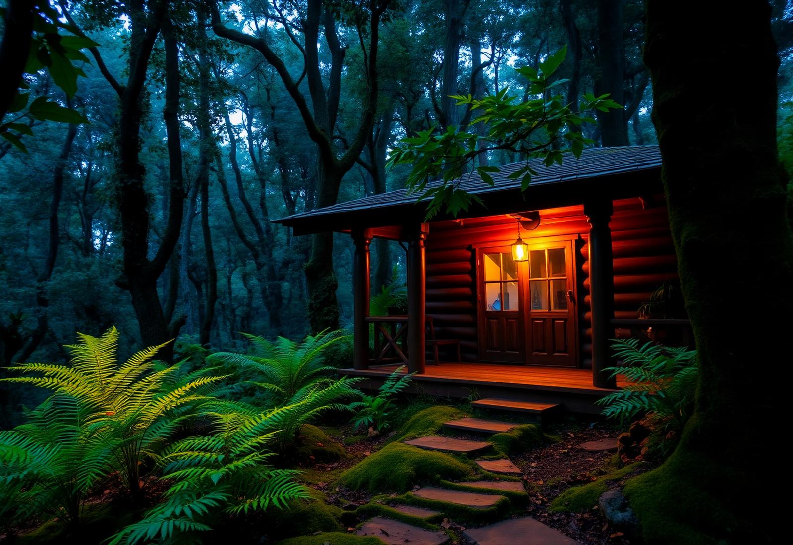 Wholesome pure vegetarian Satvic meal in a forest cottage setting