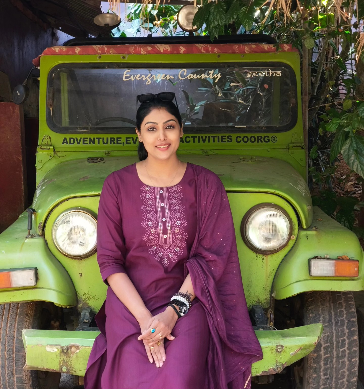Anu Poovamma at Evergreen County, Coorg